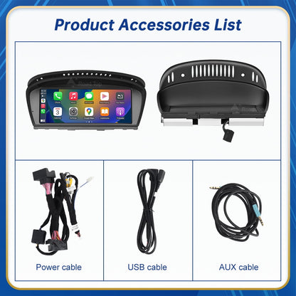 BMW     Road Top 12.3 inch Touchscreen Car Stereo for BMW 3 Series E90 E91 E92 E93 2009-2011 With CIC System Wireless Carplay Android Auto Multimedia Car Radio Receiver
