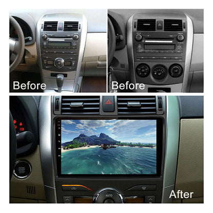 Toyota Android Head Unit   Car Stereo Radio for Toyota Corolla 2009-2013，9 Inch Touchscreen Android 13 Car Player with Wireless Carplay Android Auto Navigation Bluetooth Backup Camera