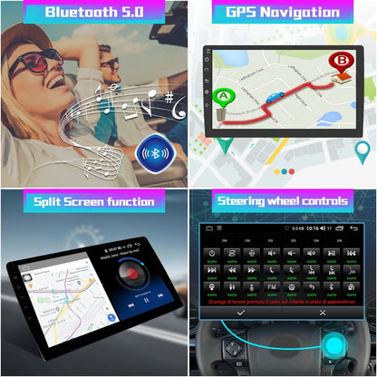 Toyota Android Head Unit   AWESAFE Android Car Stereo for Toyota Tacoma 2016-2021, 12-inch Touch Screen Head Unit with Wired Android Auto, Bluetooth, GPS Navigation