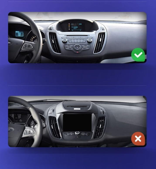 Sovob Octa Core 6GB+128GB For Ford Kuga Escape C-max 2013-2017 Double Din Car Stereo, Android Car Radio Player,9 Inch IPS Touch Screen GPS Navigation Bluetooth Head Unit DSP Car Play Android Auto