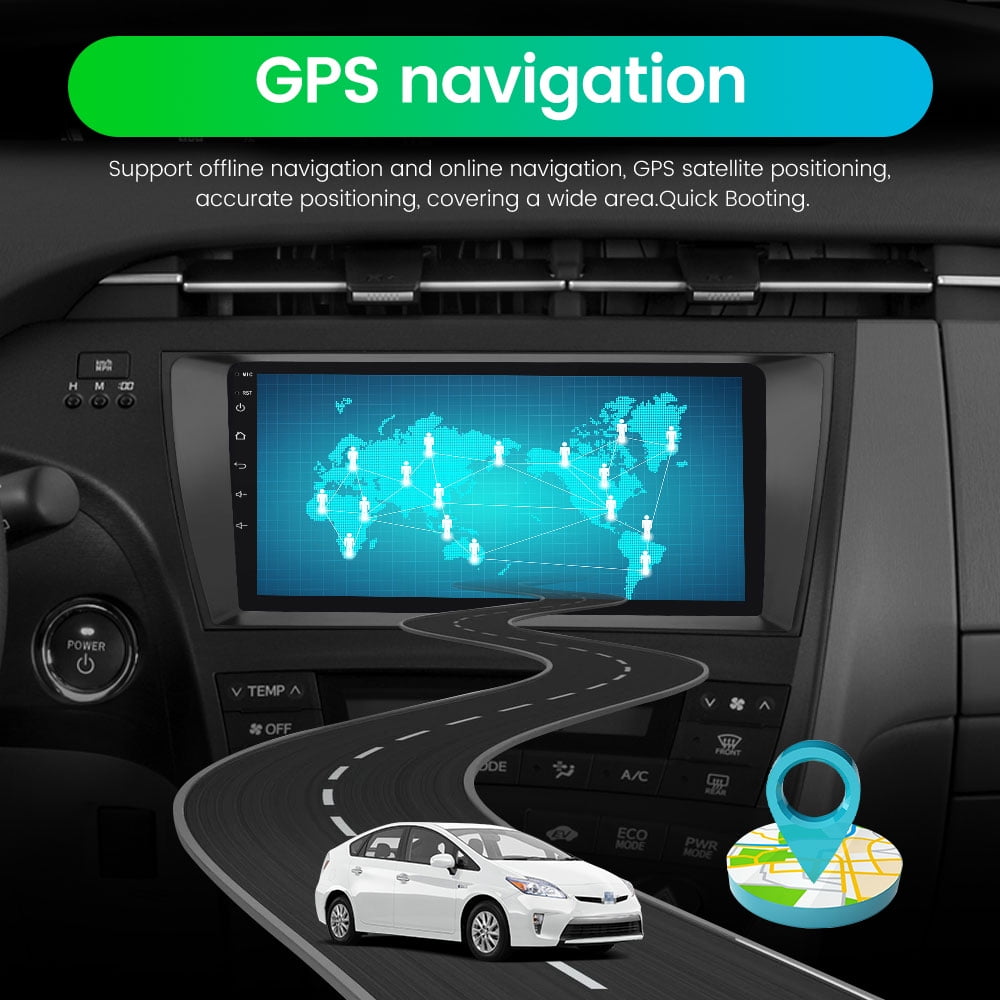 Toyota Android Head Unit   AWESAFE Car Radio Stereo Carplay  for Toyota Prius 2010 2011 2012 2013 2014 2015, 9 Inch Touch Screen Android 12 Bluetooth GPS Navigation Wifi Player
