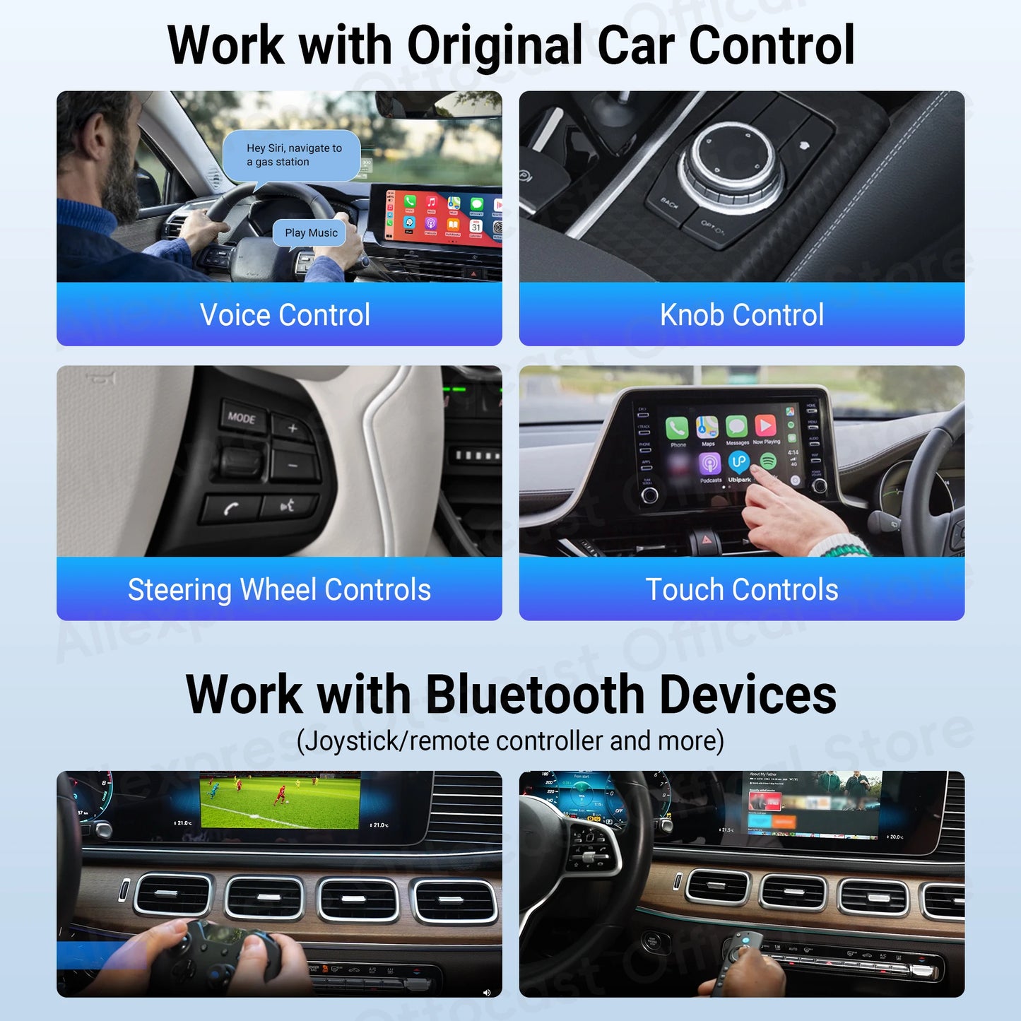 OTTOCAST P3 Lite OttoAiBox Android Ai Box Wireless CarPlay Android Auto Car Accessories Smart TV Box for Play Store 2024 New