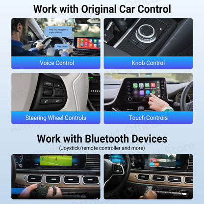 OTTOCAST P3 Lite OttoAiBox Android Ai Box Wireless CarPlay Android Auto Car Accessories Smart TV Box for Play Store 2024 New