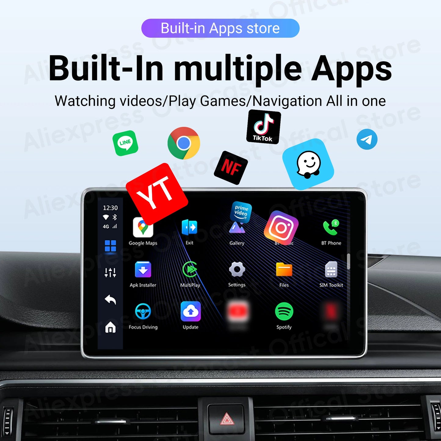 OTTOCAST P3 Lite OttoAiBox Android Ai Box Wireless CarPlay Android Auto Car Accessories Smart TV Box for Play Store 2024 New