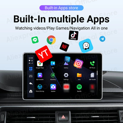 OTTOCAST P3 Lite OttoAiBox Android Ai Box Wireless CarPlay Android Auto Car Accessories Smart TV Box for Play Store 2024 New