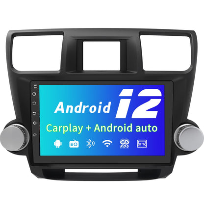 Toyota Android Head Unit   AWESAFE Android 13 Car Radio Stereo for Toyota Highlander 2008-2013 with Wireless Carplay Android Auto 10 Inch Touch Screen 2GB 32GB  WiFi GPS Bluetooth SWC
