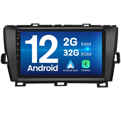 Toyota Android Head Unit   AWESAFE Car Radio Stereo Carplay  for Toyota Prius 2010 2011 2012 2013 2014 2015, 9 Inch Touch Screen Android 12 Bluetooth GPS Navigation Wifi Player