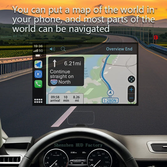 HUD navigator;Split HUD;speedometer,altimeter;Wireless CarPlay/Hicar/Android Auto Screen mirroring;2-3 meters of aerial imaging