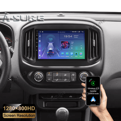Android 13 Wireless CarPlay Stereo Radio for Chevy Colorado GMC Canyon 2015-2022 GPS Navi 2+32G WIFI BT RDS DSP