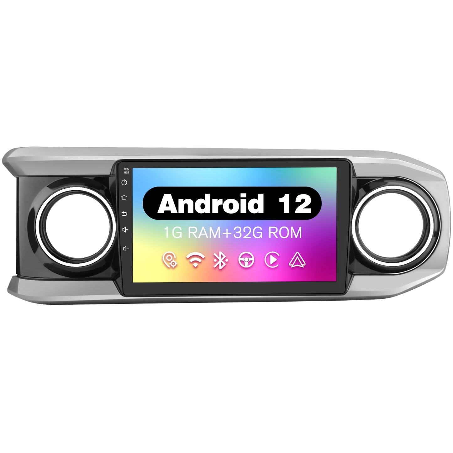 Toyota Android Head Unit   AWESAFE Android Car Stereo for Toyota Tacoma 2016-2021, 12-inch Touch Screen Head Unit with Wired Android Auto, Bluetooth, GPS Navigation