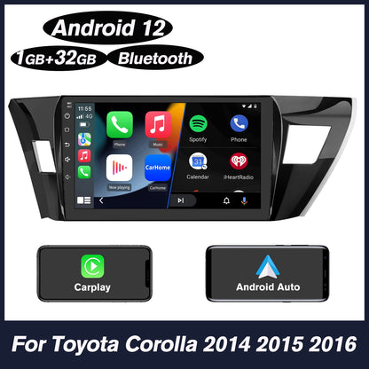 Toyota Android Head Unit   Awesafe Wireless Carplay Car Stereo for Toyota Corolla 2013 2014 2015 2016 with Android Auto,10 Touchscreen 32GB Radio GPS Navigation WiFi FM ABluetooth +Mic