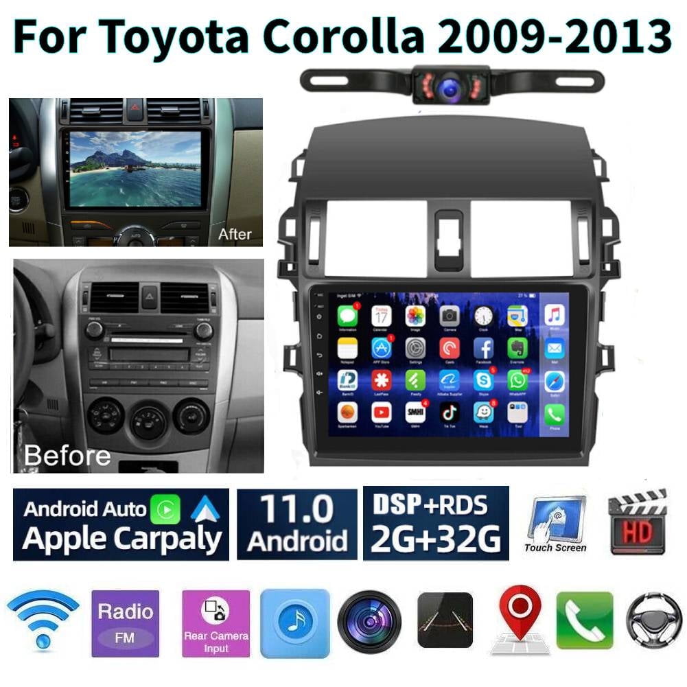 Toyota Android Head Unit   Car Stereo Radio for Toyota Corolla 2009-2013，9 Inch Touchscreen Android 13 Car Player with Wireless Carplay Android Auto Navigation Bluetooth Backup Camera