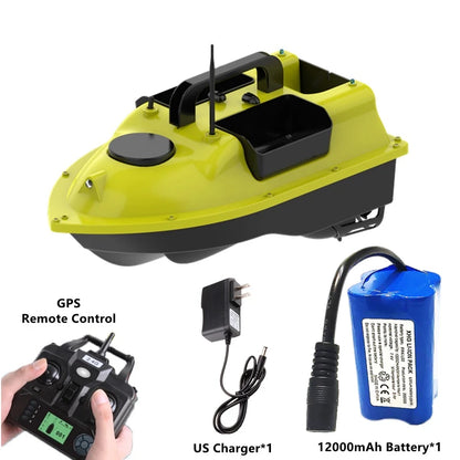 GPS Positioning 500M Sonar Fish Finder One Key Cruise RC Bait Boat Three Hoppers 6Hours Endure Screen Display Waterproof RC Boat