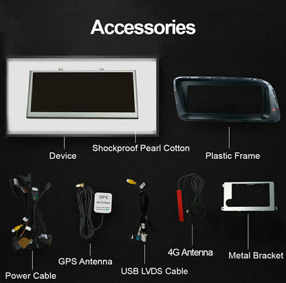 8.8 Inch Android 14 Carplay Screen For Audi Q5 2009-2016 BT GPS Navigation Radio WIFI SIM Auto Car Multimedia Stereo