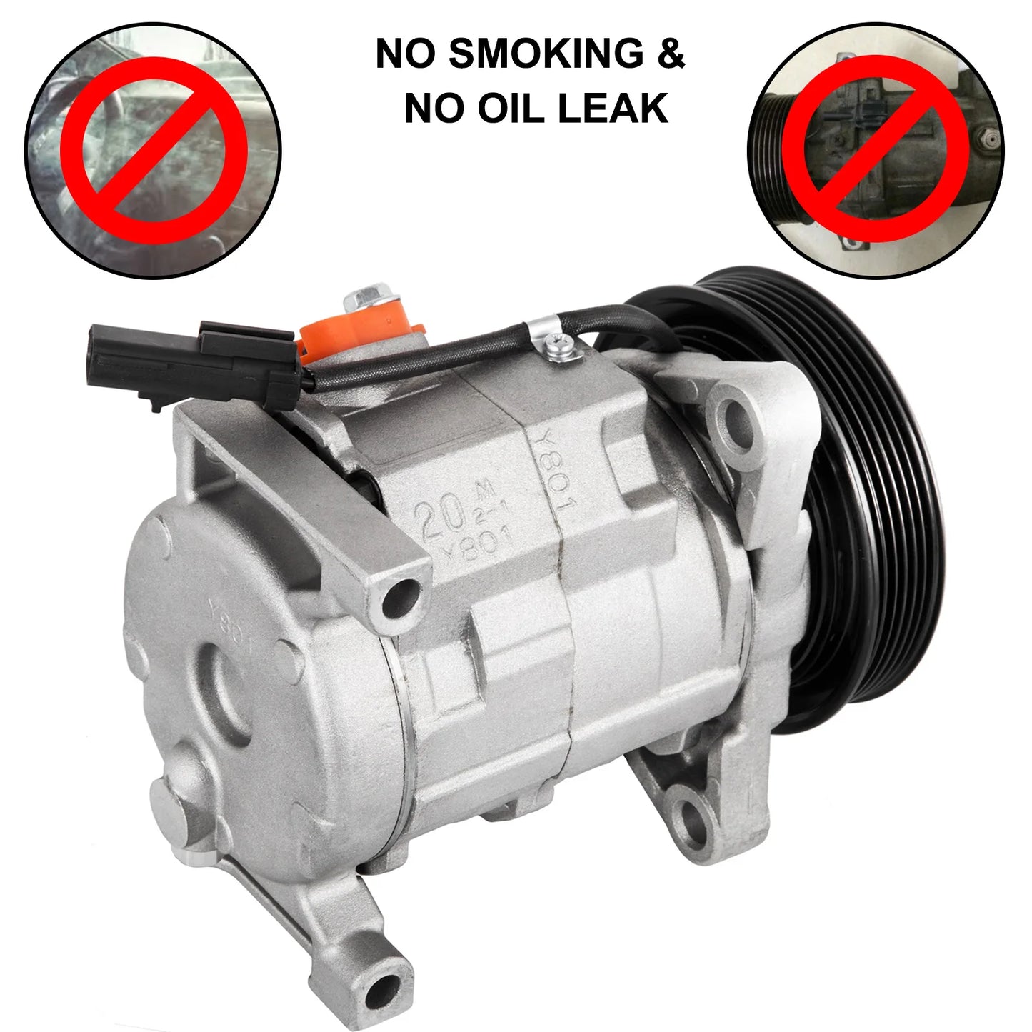 VEVOR Auto AC Compressor for Chrysler Voyager/Dodge Caravan/Plymouth Car Air Conditioning Compression System Rapid Refrigeration