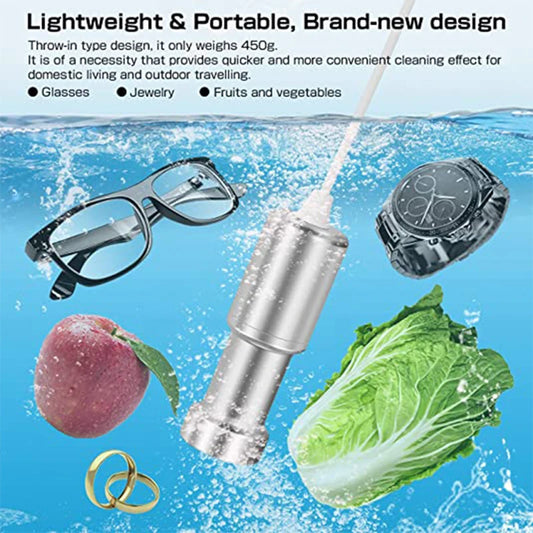 Professional Mini Immersible Ultrasonic Cleaning Stick Household Ultrasonic Cleaner For Vegetables