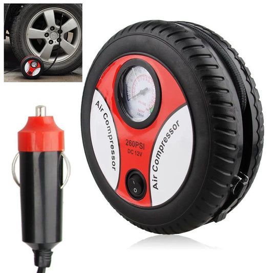 Portable Tire Inflator Air Compressor For Dc Electric With Visible Scale Small Size Perfect Gadget For Car Owners Efficient Safe