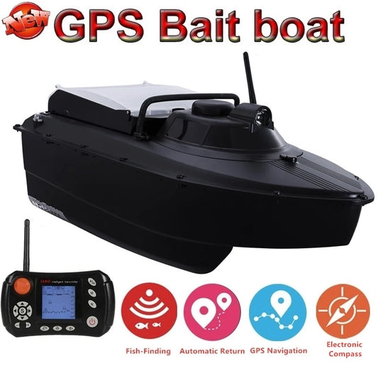 ABS Hull Remote Control Fishing Boat Auto Return Sonar Detector Fish Finder 2KG Load Hopper GPS Electronic Compass RC Bait Boat