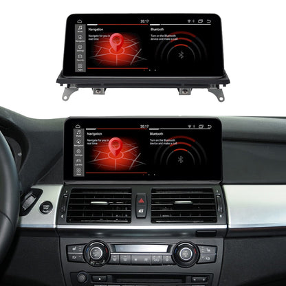 BMW     Road Top Android 13 10.25 Inch Car Touchscreen Wireless CarPlay Android Auto for BMW X5 X6 Series E70/E71 2009-2013 Year with CIC System, Car Stereo Multimedia Radio Receiver