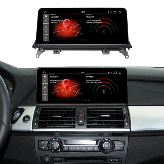 BMW     Road Top Android 13 10.25 Inch Car Touchscreen Wireless CarPlay Android Auto for BMW X5 X6 Series E70/E71 2009-2013 Year with CIC System, Car Stereo Multimedia Radio Receiver