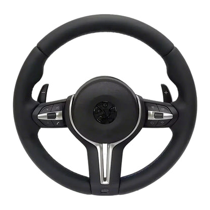M Sport Full Leather Steering Wheel For BMW M3 F30 F15 F16 F20 F21 F25 F26 M5 F10 F11 F06 F07 F12 F13 F01 E90 E90 X5 E70 E87 E81