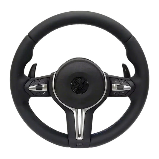 M Sport Full Leather Steering Wheel For BMW M3 F30 F15 F16 F20 F21 F25 F26 M5 F10 F11 F06 F07 F12 F13 F01 E90 E90 X5 E70 E87 E81