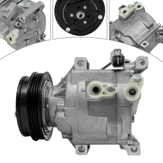 Original AC Compressor  Low-Noise Compressor for 2000-2005 Toyota Echo 1.5L Models Silver
