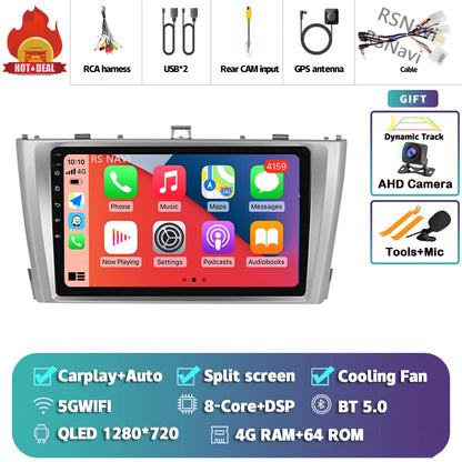 Android 14 Car Radio For Toyota Avensis T27 2009 - 2015 Navigation GPS Multimedia Player Stereo wifi+4G Carplay auto video 2din