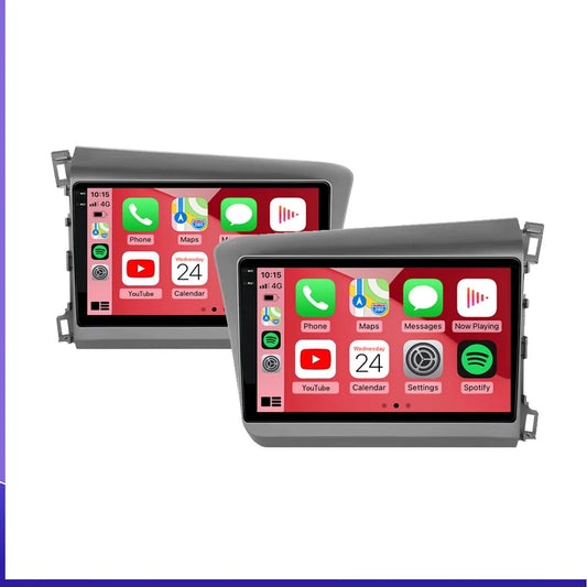 9" Android 14 Car Radio For Honda Civic RHD 2012 2013 2014 2015 Multimedia Player Carplay Auto Stereo GPS Navigation Head Unit