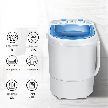 110V 220V Portable Washing Machine Large with Dryer Bucket for Clothes Shoe Mini Washing Machine A