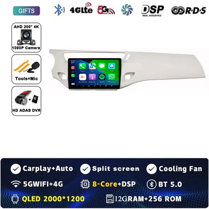 Car Radio Carplay Android 15 For Citroen C3 DS3 2010 - 2016 Navigation GPS Android Auto Multimedia Player Stereo 4G Wifi No 2din