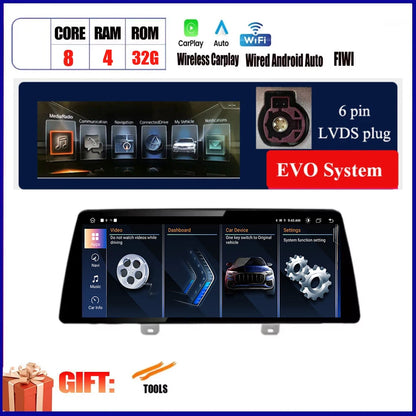 For BMW X3 G01 X4 G02 2018 2019 Car Carplay 12.3 Inch Android Touch Screen Monitor Stereo Speakers Radio Multimedia Player Auto