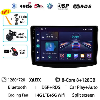 Android 15 Car Radio For Mitsubishi Grandis 1 2003 - 2011 GPS Multimedia Player Navi Head Unit Stereo Wireless Carplay Auto QLED