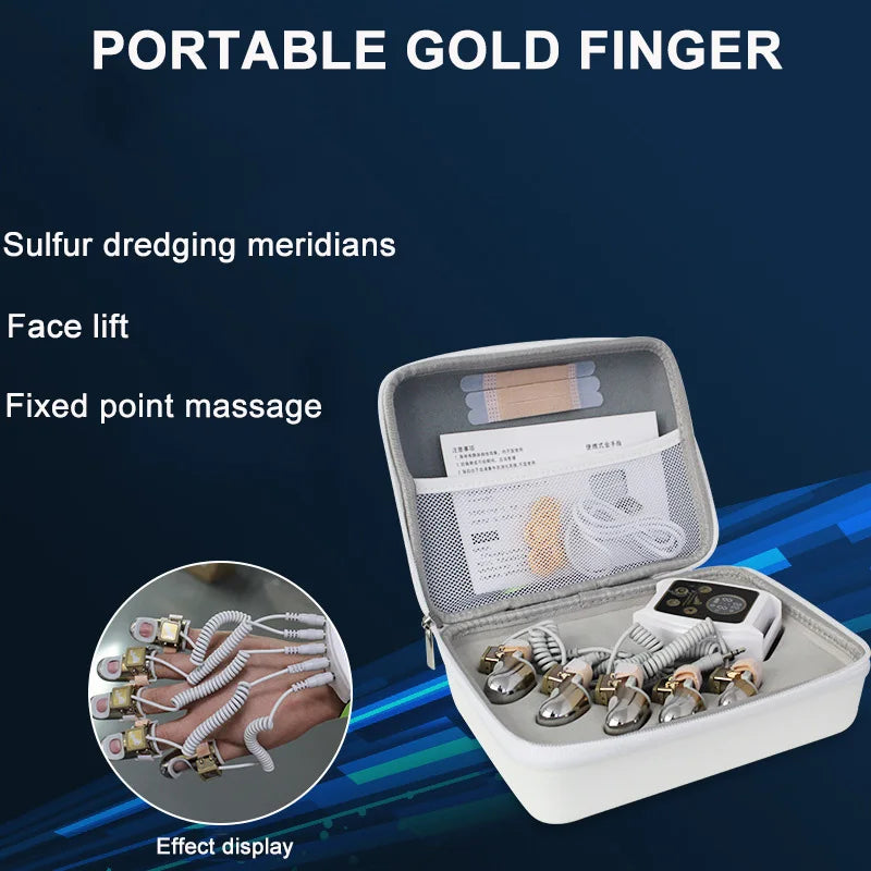 RF EMS Infrared Golden Finger Beauty Machine Radio Frequency Microcurrent Face Lifting Body Massage Gravitational Diamond Finger