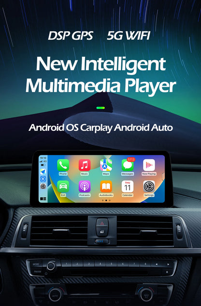 10.25 Inch For BMW X3 G01 X4 G02 2018 - 2019 Android 14 Touch Screen Car Carplay Monitors Stereo Speacker Multimedia Player