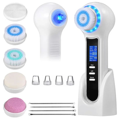 Electric Blackhead Remover Vacuum Suction Facial Cleansing Brush Rechargeable Face Brush Facial Pore Cleanser Skin Care Machine