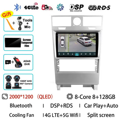 Android 15 Car Radio For Lincoln Navigator 2002 - 2006 GPS Wireless Carplay Auto Multimedia Player Navi Head Unit Stereo QLED BT