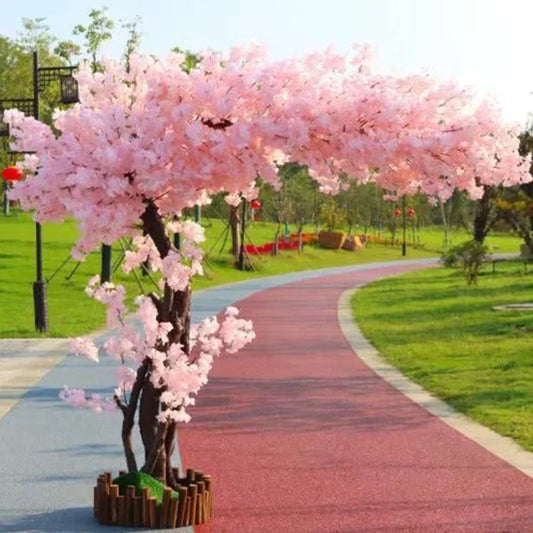 Artificial Cherry Tree Simulation Plant Wedding Party Festival Decoration Fake Peach Tree Hotel Stage Outdoor Garden Decoration