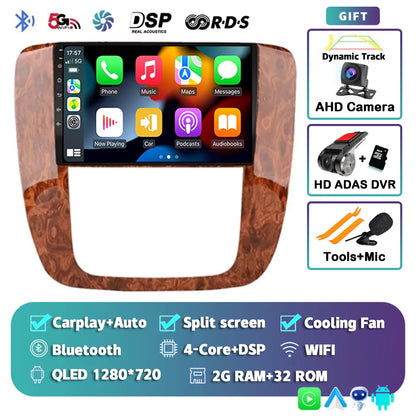 Android 14 Car Radio For GMC Yukon Chevrolet Tahoe Suburban 2008-2012 Carplay Multimedia Video Player Navigation Stereo 2 Din BT
