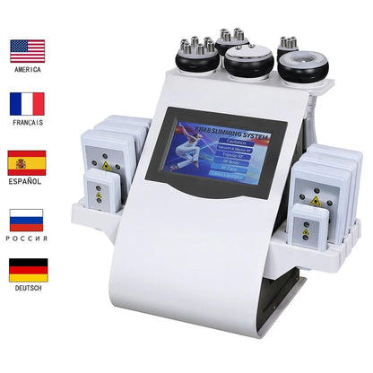 40K Cavitation Ultrasonic Body Slimming Machine Multi-Polar Anti-Wrinkle Rejuvenation Skin Lift Tighten