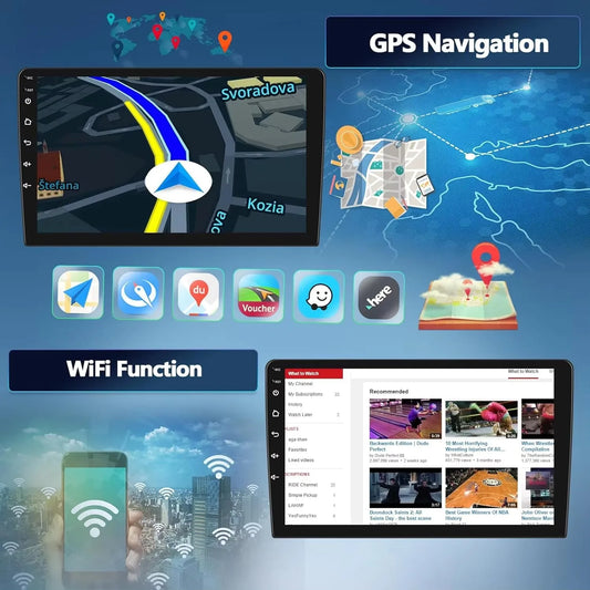 Android 14 Carplay Car Radio For Renault Kangoo 2009 2012 2015 2016 2017 2018 Multimedia Video Player Navigation Stereo 2din DSP