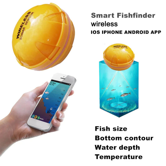 2.4GHZ WIFI Sonar Fish Finder 100M Wireless Fishing Sounder Echo Sounder Detect Finder fishing for Lake Sea Fishing IOS& Android