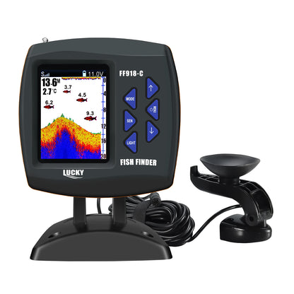 LUCKY FF918-C180 Remote Control Bait Boat Fish Finder 3.5" LCD perating range 300m Depth Range 100M Wireless