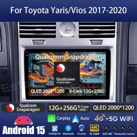 Android 15 Car Radio For Lincoln Navigator 2002 - 2006 GPS Wireless Carplay Auto Multimedia Player Navi Head Unit Stereo QLED BT