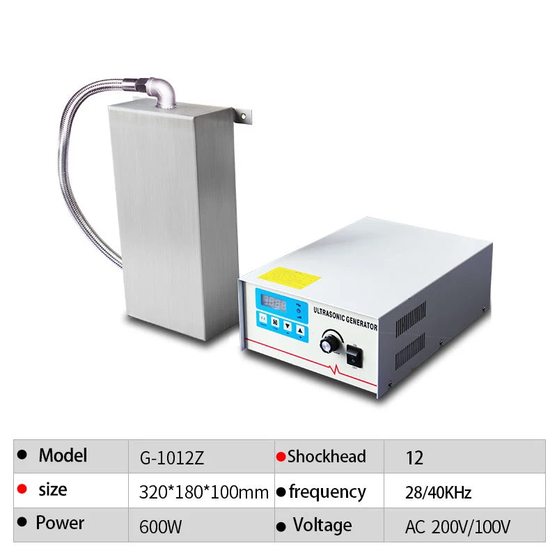Ultrasound Cleaning Machine cavitation plates transducer and generator 28khz/40khz Input immersibl