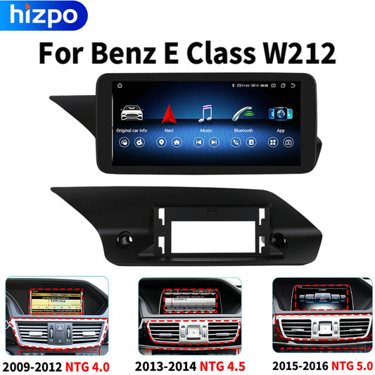 8 Core Android System Car GPS Navi Screen For Mercedes W212 2009-2016 WIFI SIM 8GB+256GB BT Carplay IPS Screen Multimedia Player