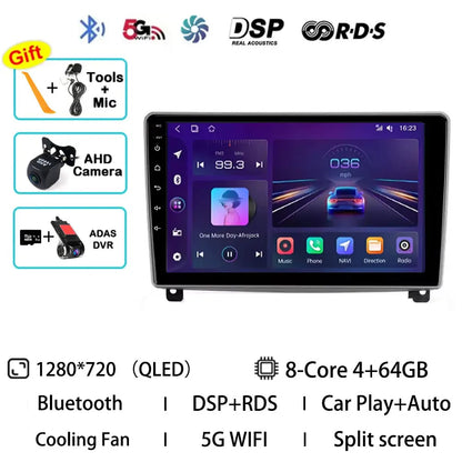 Android 15 Car Radio For Peugeot 407 1 2004 - 2011 GPS Multimedia Player Navi Wireless Carplay DSP BT Head Unit 360 Camera Video