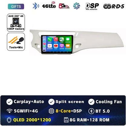 Car Radio Carplay Android 15 For Citroen C3 DS3 2010 - 2016 Navigation GPS Android Auto Multimedia Player Stereo 4G Wifi No 2din