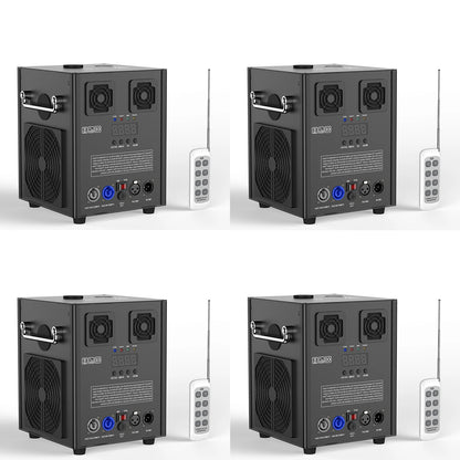 Yiflamefly 4Pcs 700W Pyrotechnics Machines Cold Spark Fireworks Machine Dmx512 With Remote Control for Party Christmas Wedding