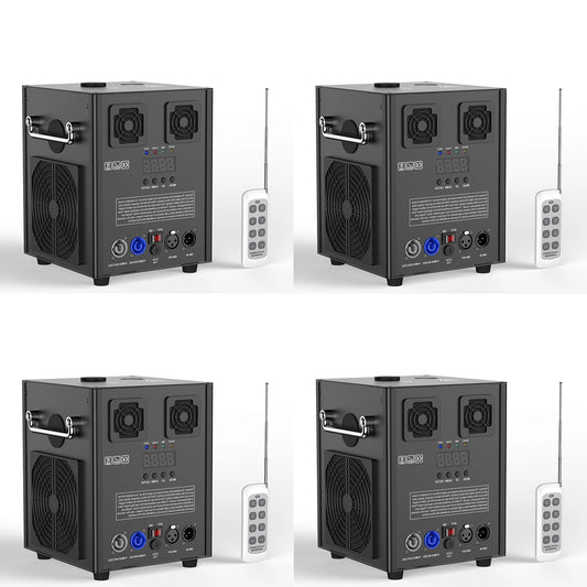 Yiflamefly 4Pcs 700W Pyrotechnics Machines Cold Spark Fireworks Machine Dmx512 With Remote Control for Party Christmas Wedding